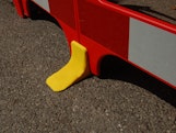 Safe gate barrier feet