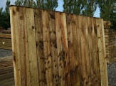 Timber post and panel fencing