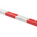 RB Track safety barriers in a line