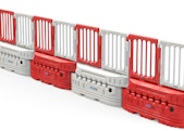 CityWall Barriers with Double Top Panel