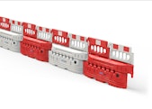 A line of CityWall Barriers with Mini Topper Panels fixed to the barriers