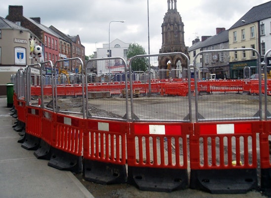 StrongWall barrier in town centre