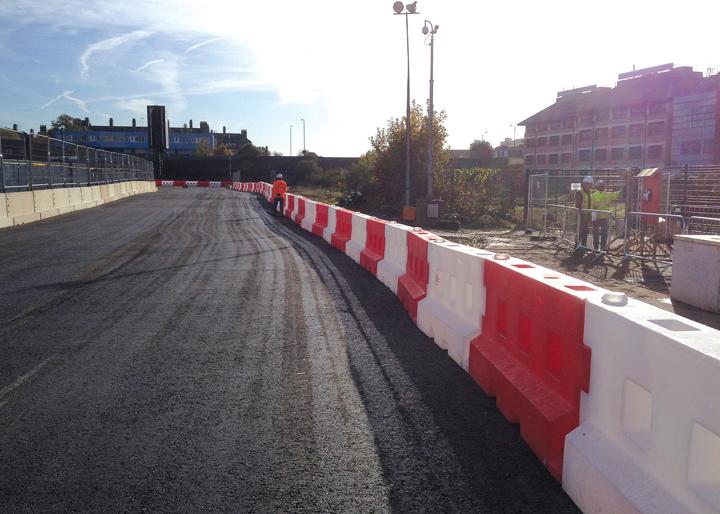 GB2 Barriers installed