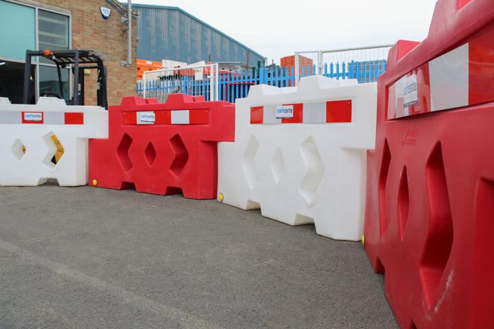 bison barriers attached