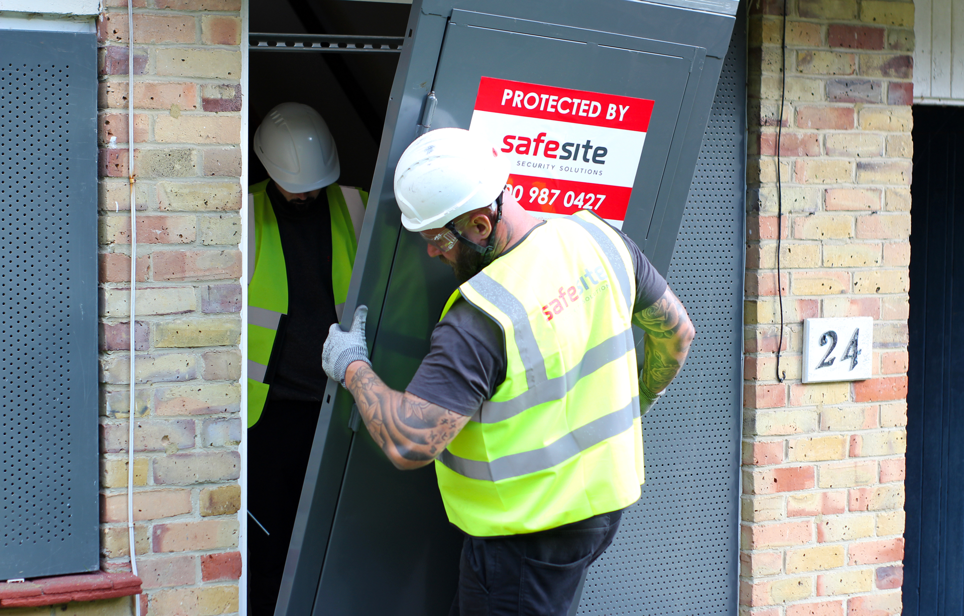 steel screen door installation