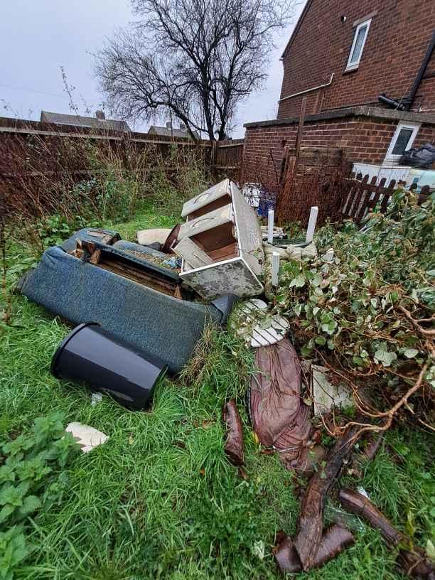 rubbish on property