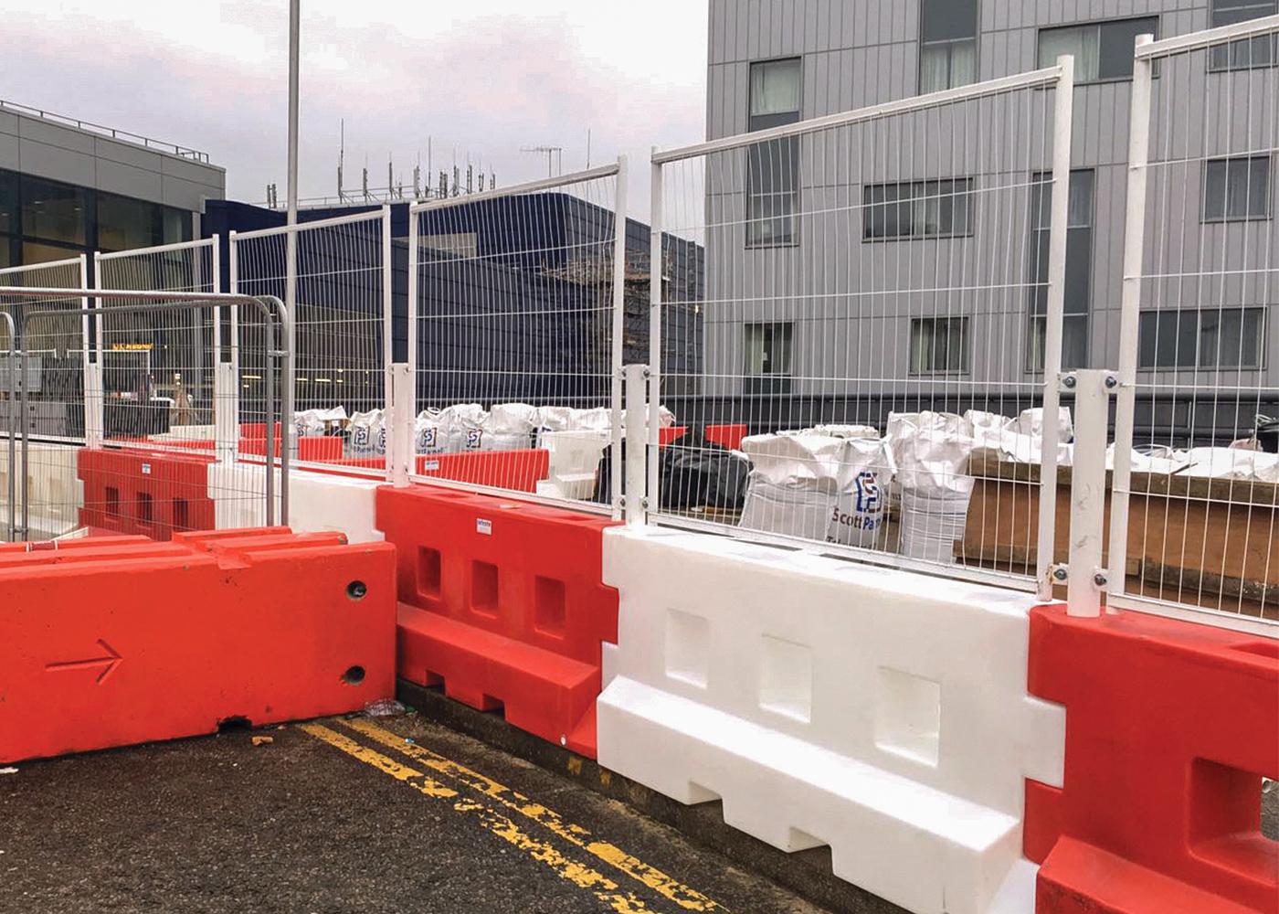 GB2 with fencing on site