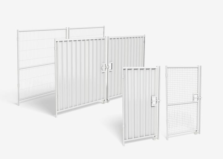 pedestrian and vehicle gates both mesh and hoarding options