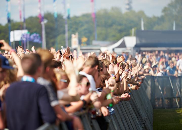 crowd control at festival