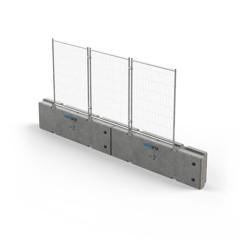 tvcb concrete barriers with fencing