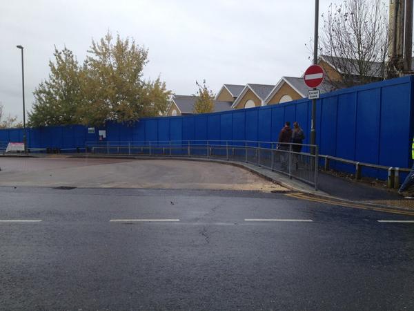 Wooden Hoarding large