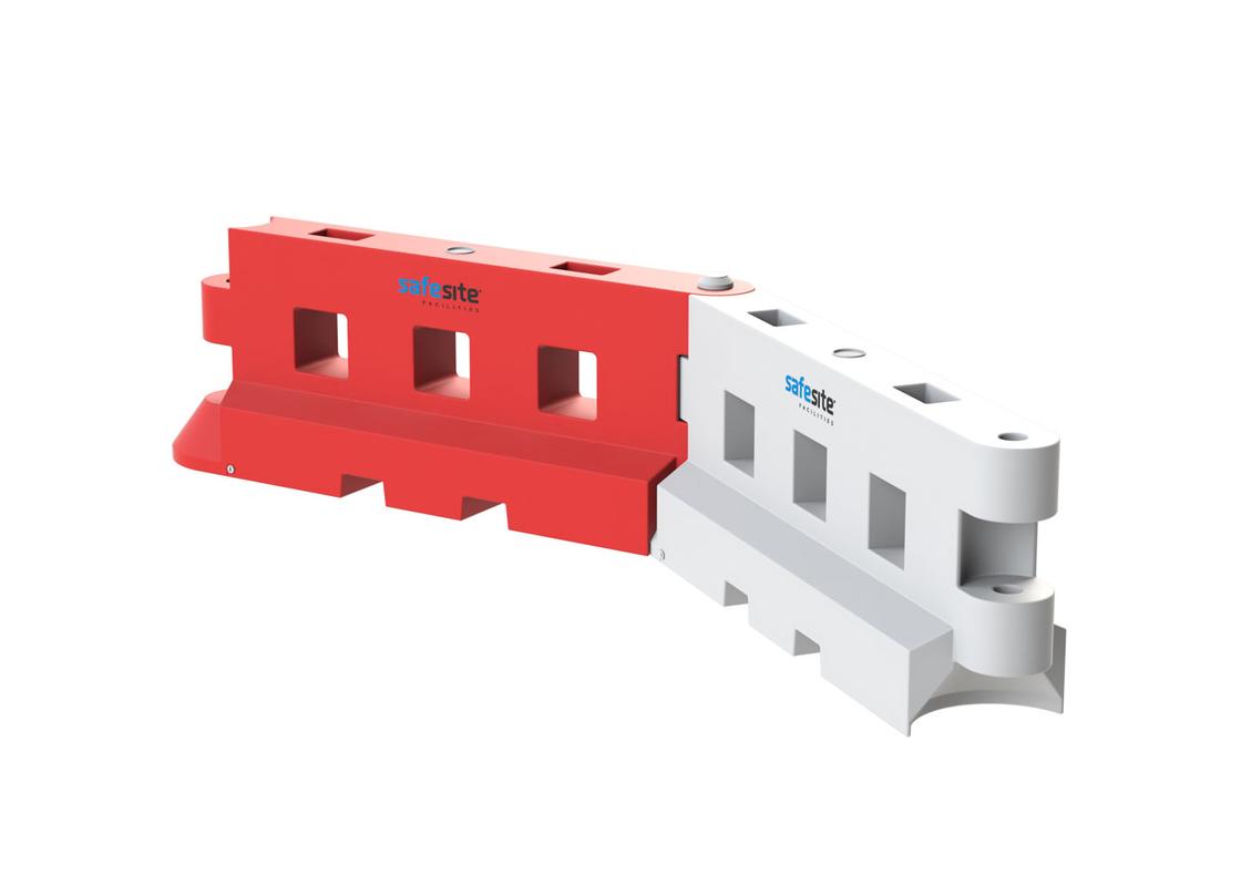 2 GB2 barriers forming a bent corner