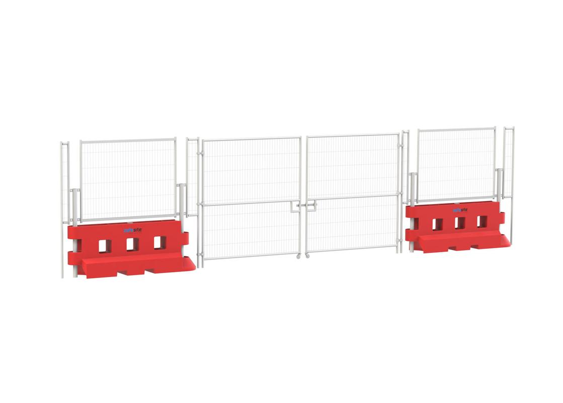GB2 barriers with a vehicle gate