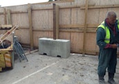 1.5m Concrete Barrier in Situ