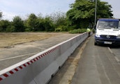 Jersey Concrete Barrier installation 1