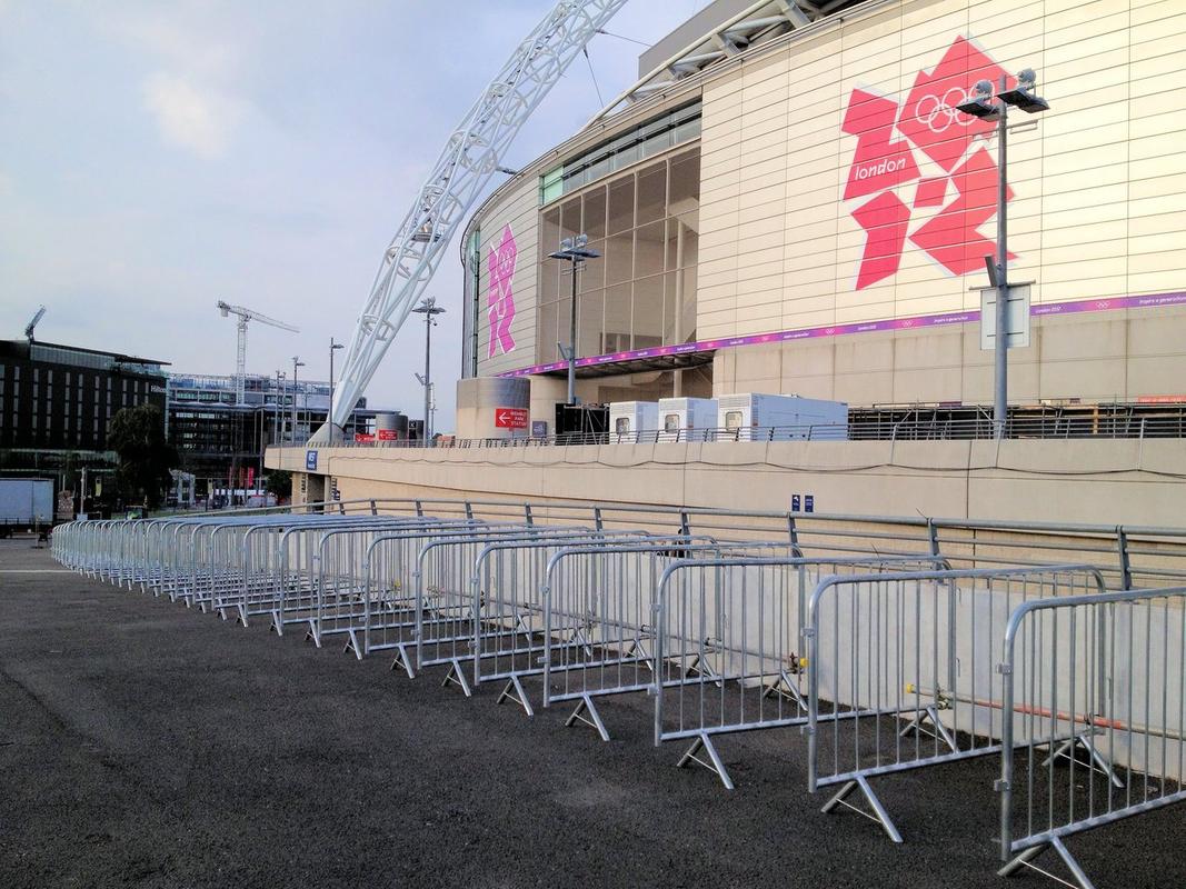 Pedestrian barriers at London 2012