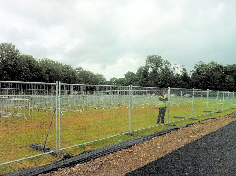 Temporary Anti-Climb Fencing Installation