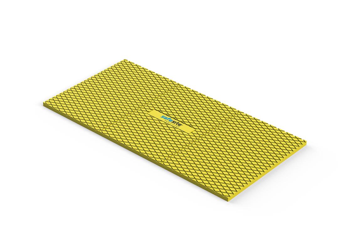 clear path walkway mat -yellow single
