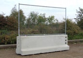 Concrete Barriers with fecning