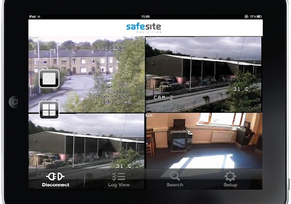 iPad CCTV monitoring