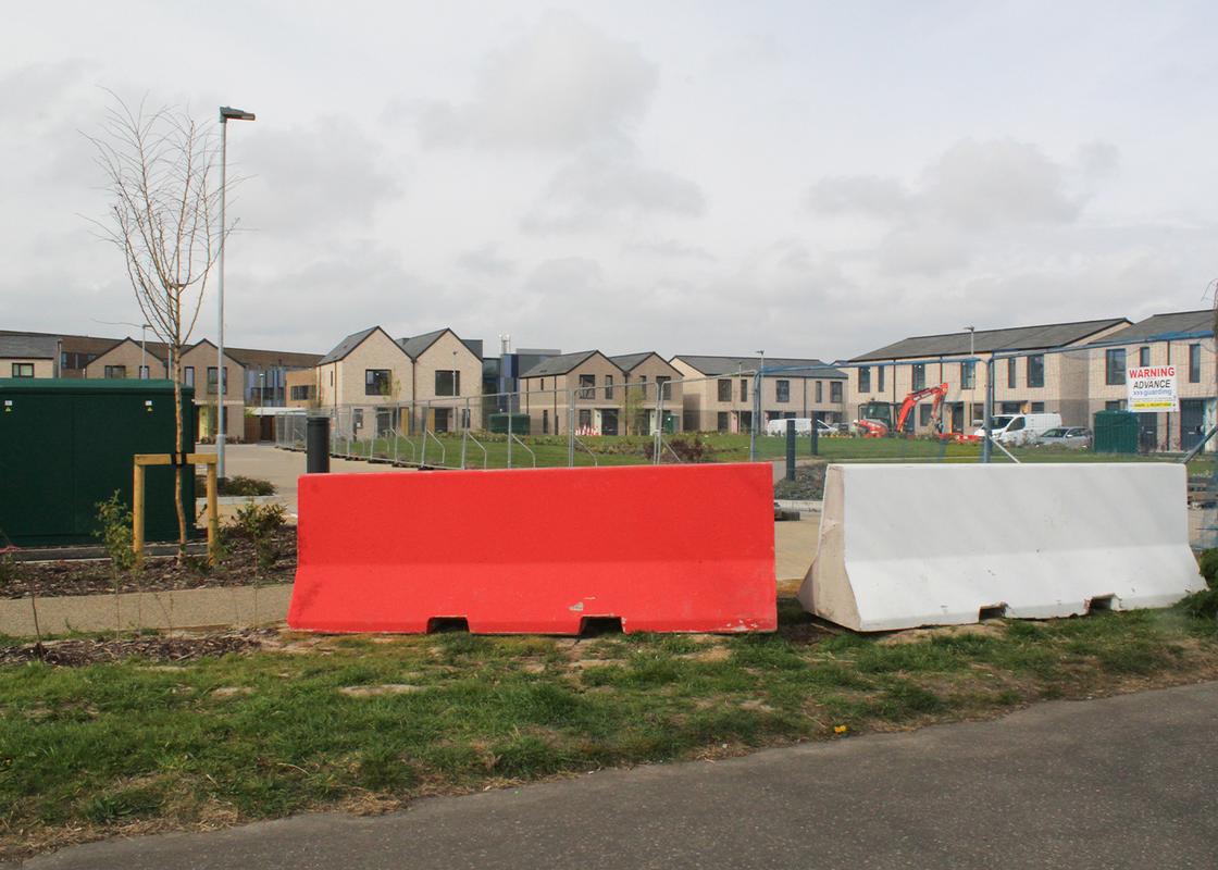 jersey concrete barriers used