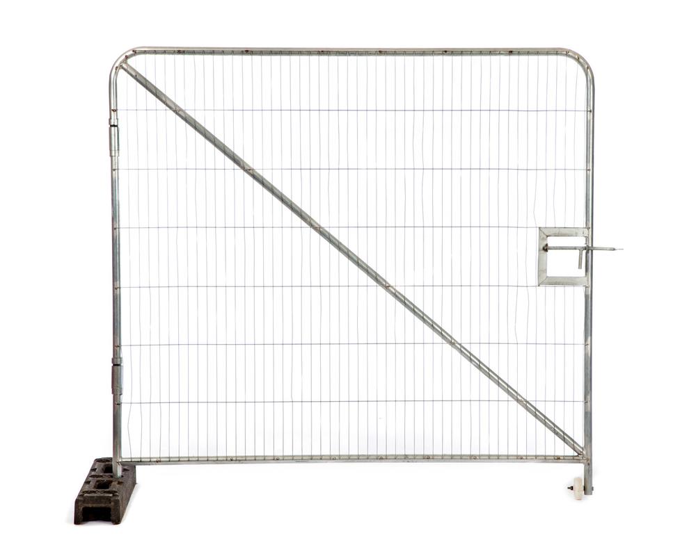 Temp fence single vehicle gate