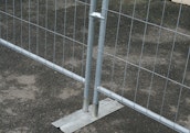 3.5m Pedestrian barrier feet
