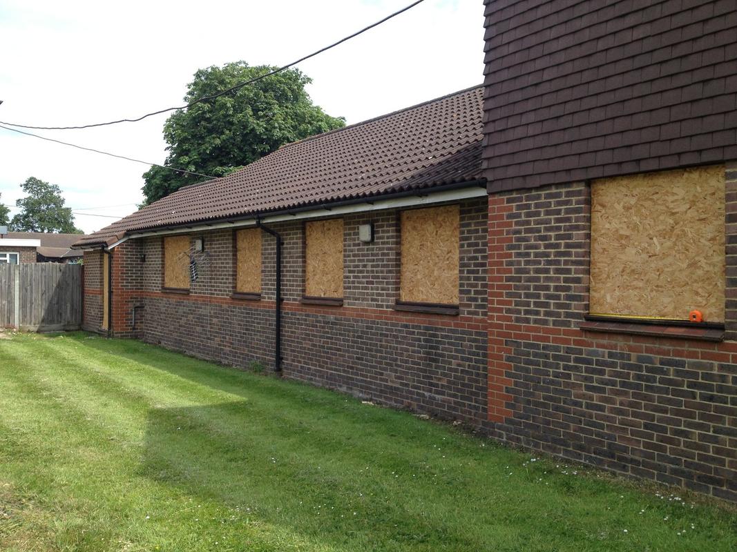 Boarding up in Brighton