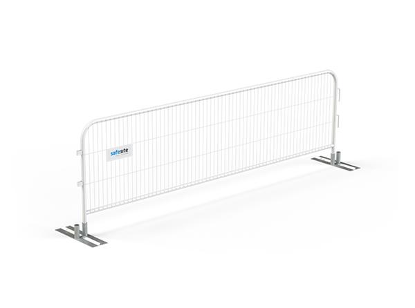 3.5m Pedestrian Barrier White