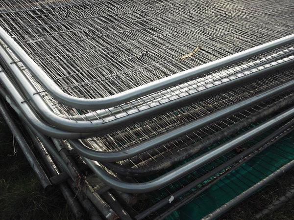 Stack of Heras Fencing
