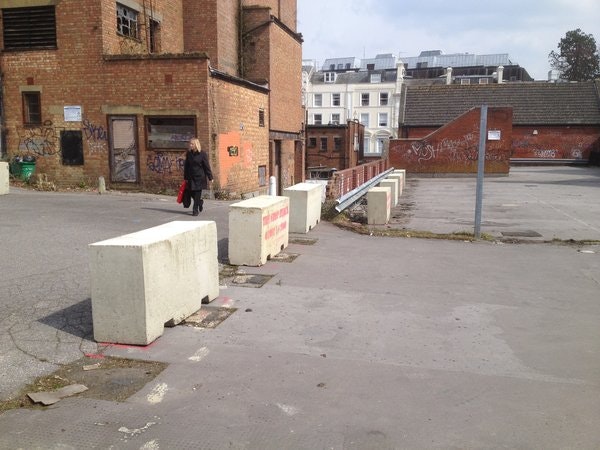 Concrete Barriers for Pedestrian Footpath