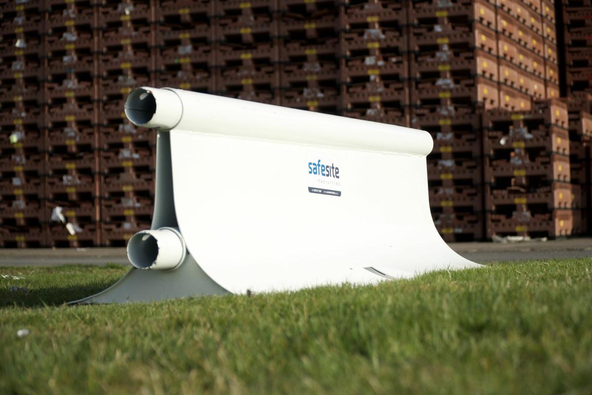 MASS crash tested white barrier