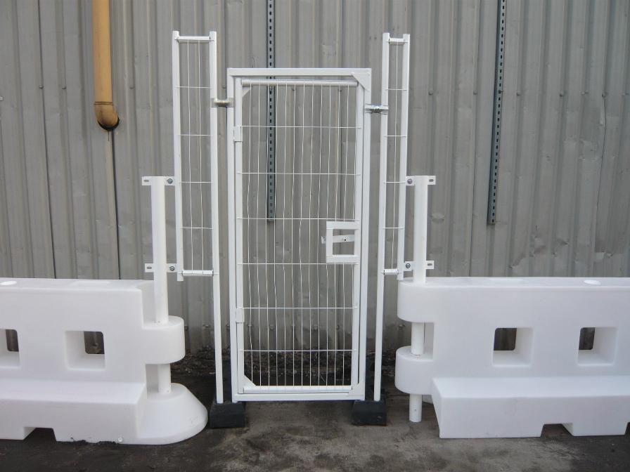 Water filled barrier pedestrian gate