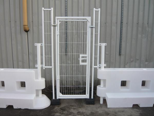 Water filled barrier pedestrian gate