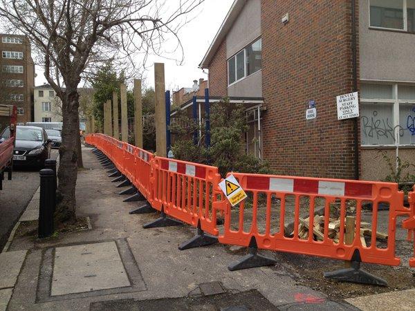 Street works barriers