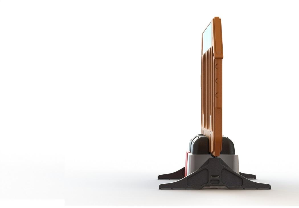 Road Rock Barrier side view