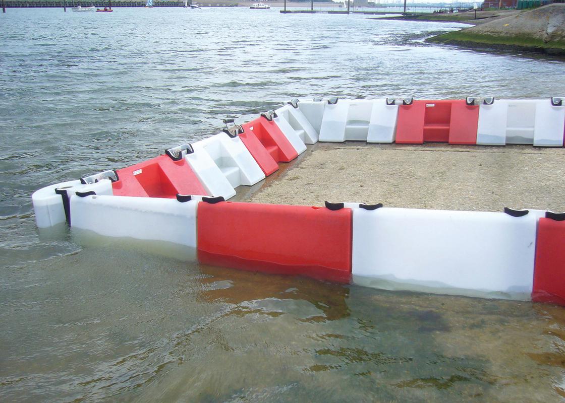 flood barriers connected preventing flooding