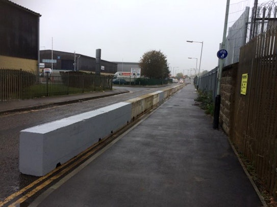3m Concrete Barrier Install – Tottenham, London