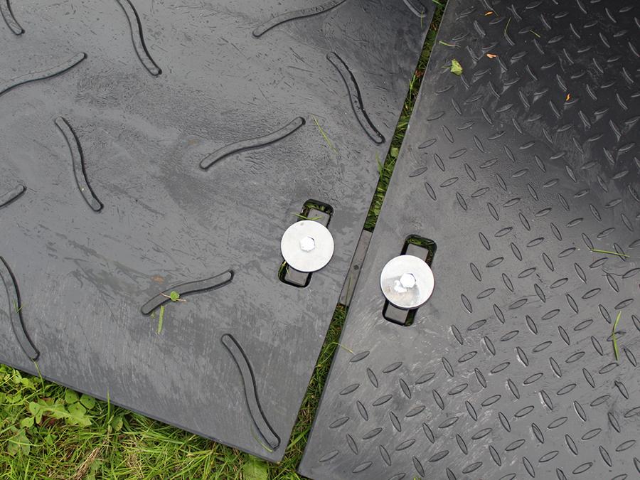 SafeMat Hand Hole Connector System Locked Down