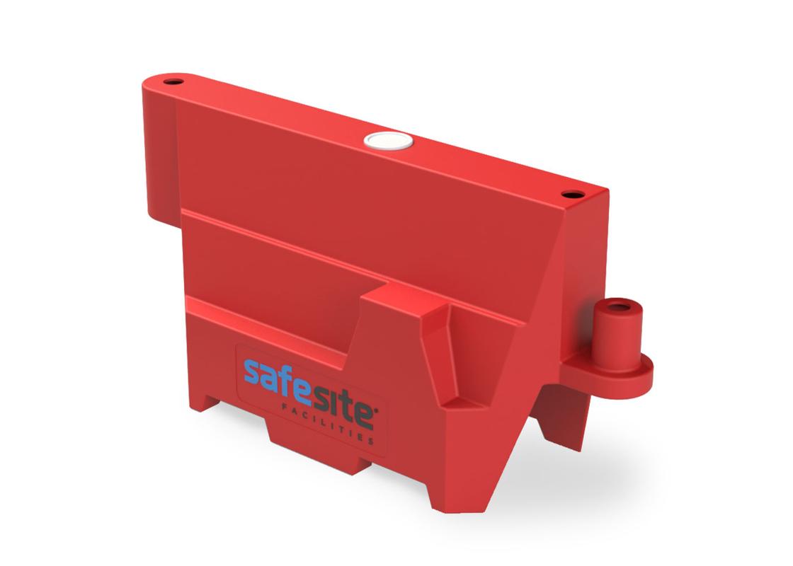 Single Red Pyramid Barrier