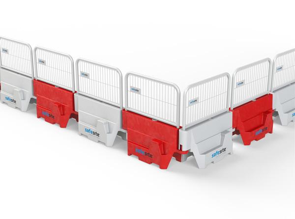 Pyramid Barrier corner with mesh panels