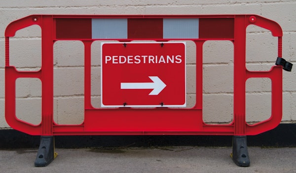 Pedestrian barrier site safety