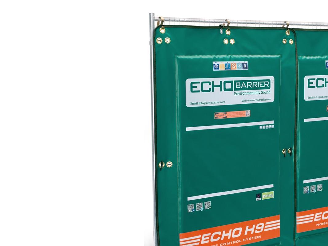 Echo H9 Acoustic Barrier On Fence