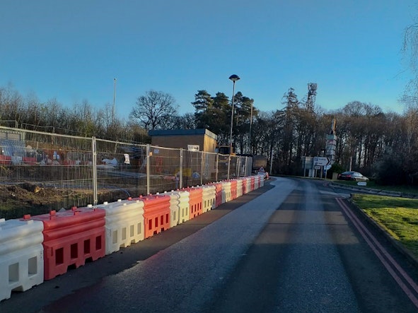RB22 Crash Tested Water Filled Barrier Installation – Beaconsfield