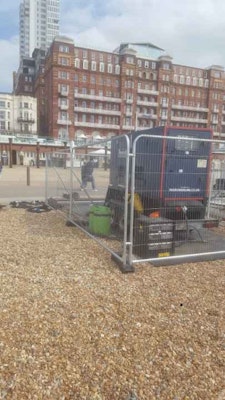Ground protection - temporary fencing - Brighton
