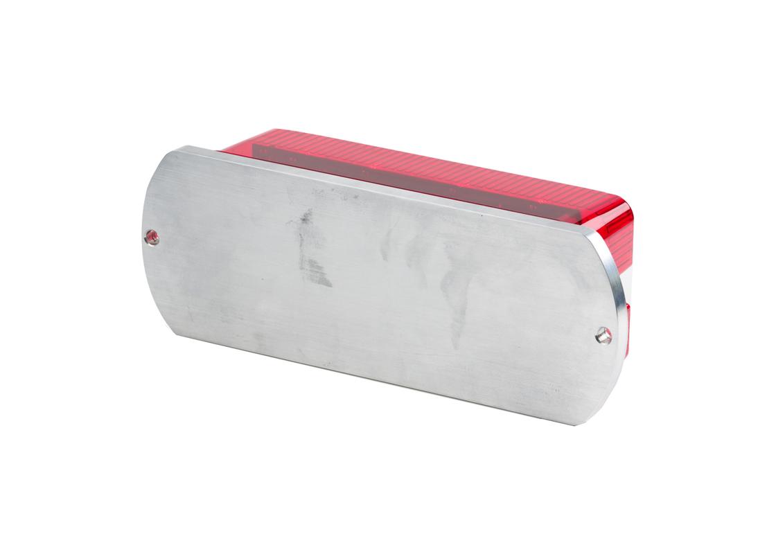 battery bulkhead lighting red back for hoarding