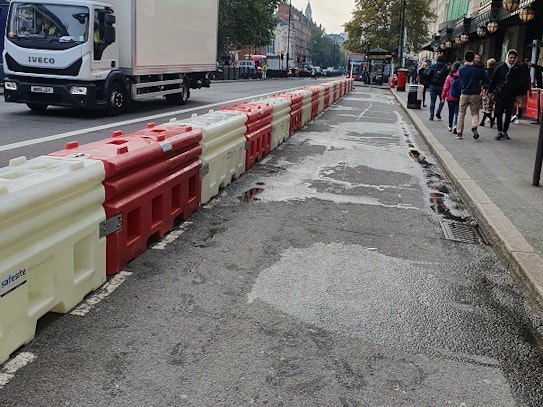 Blocking Loading Bay with RB22 Barriers – London