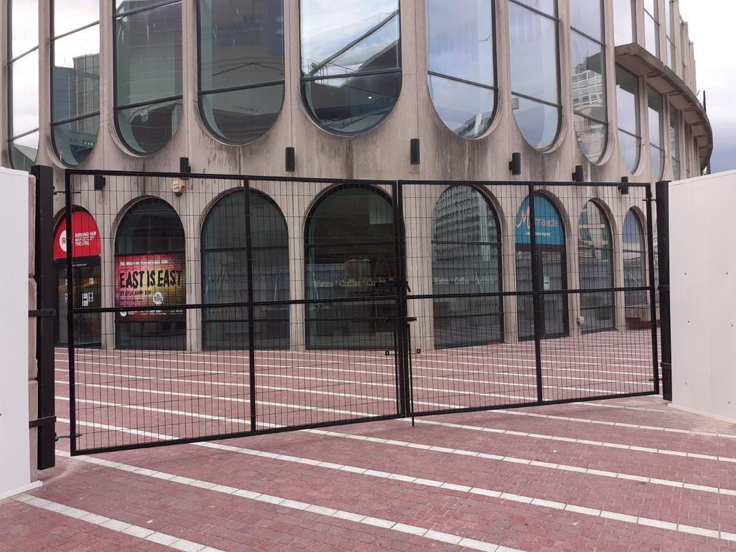 PVC hoarding double gate