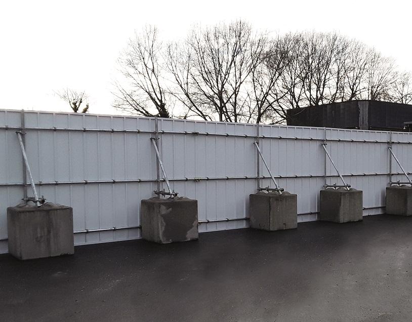 Reusable PVC site hoarding