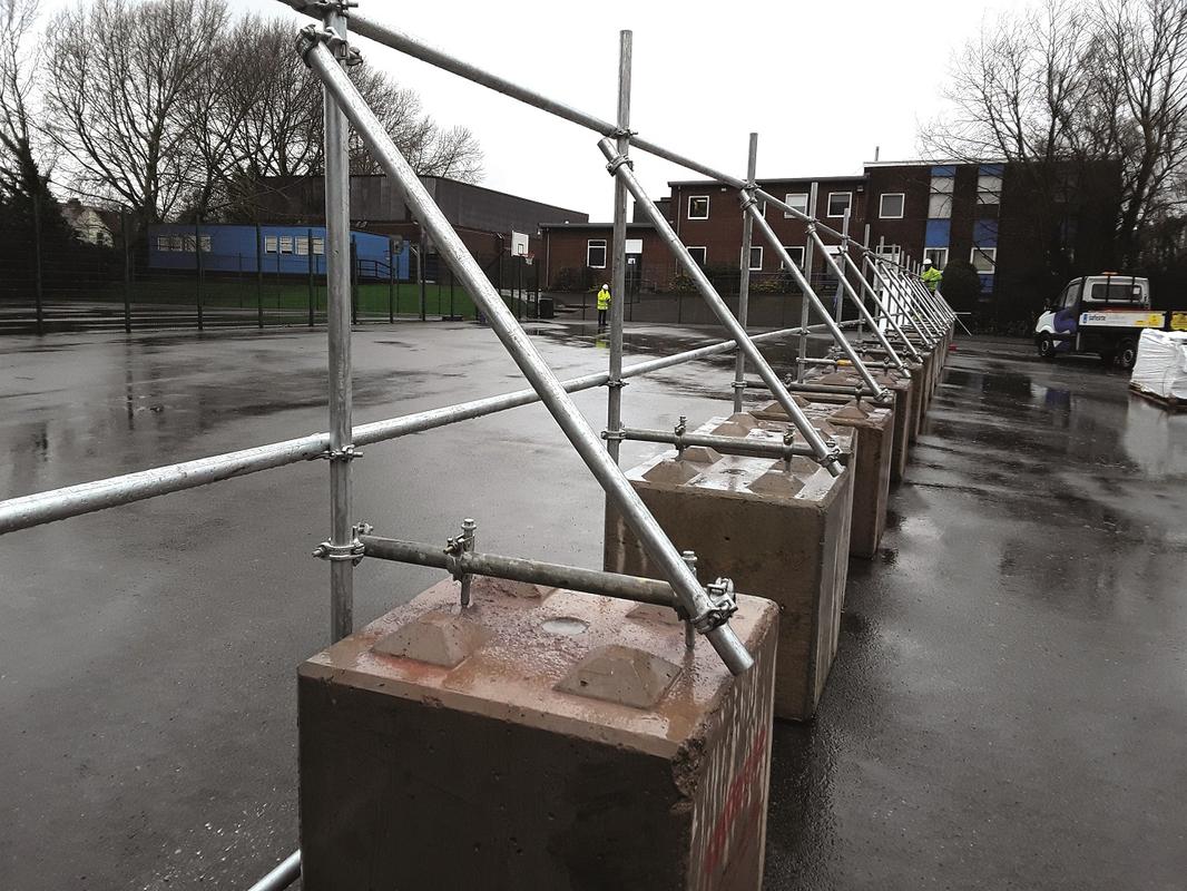 UPVC Site Hoarding Ballast